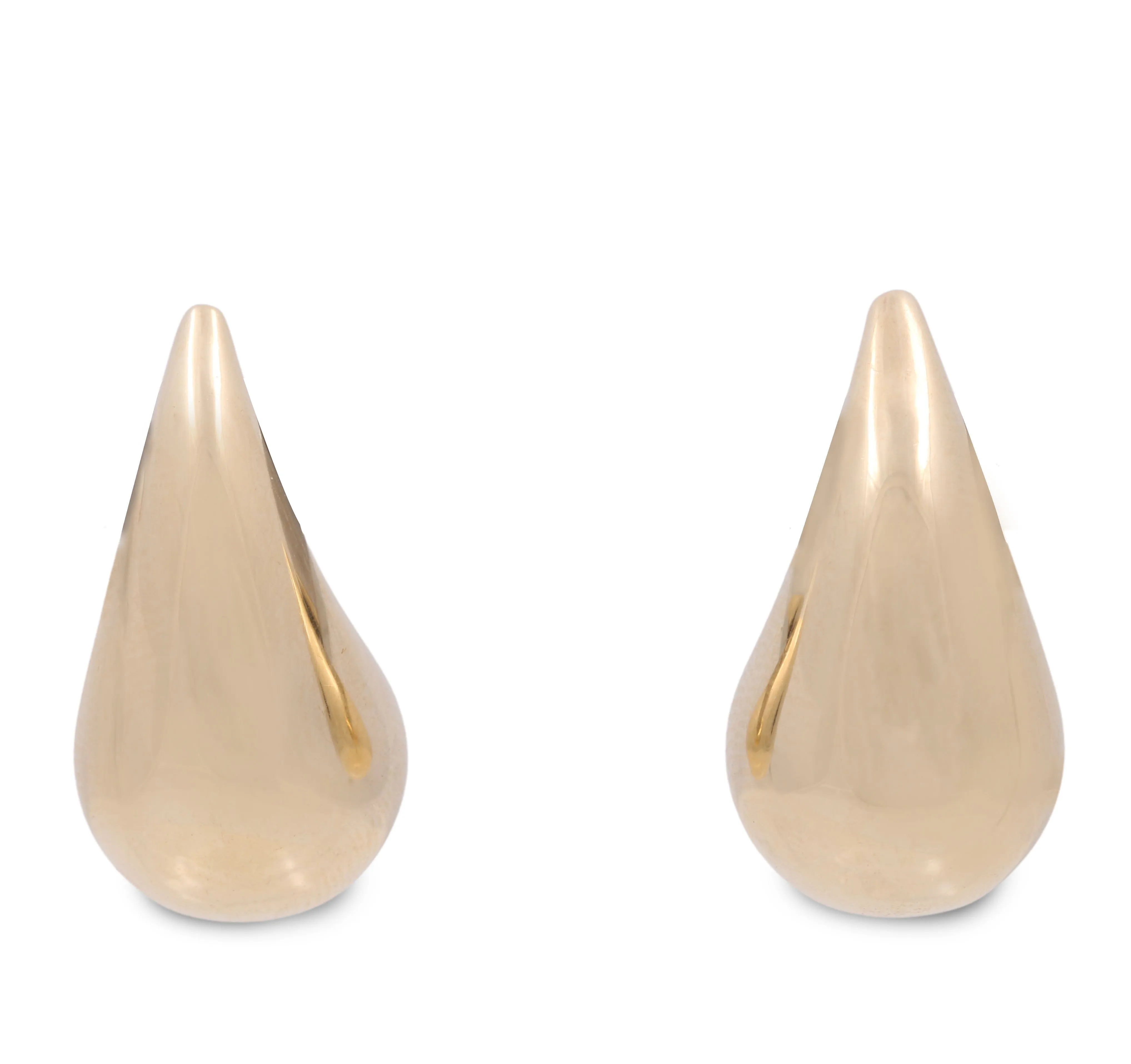 14K Yellow Gold Teardrop Earrings