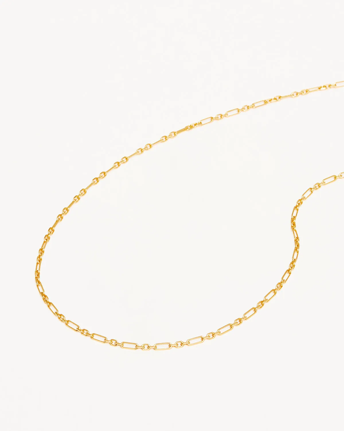 18k Gold Vermeil 19" Mixed Link Chain Necklace