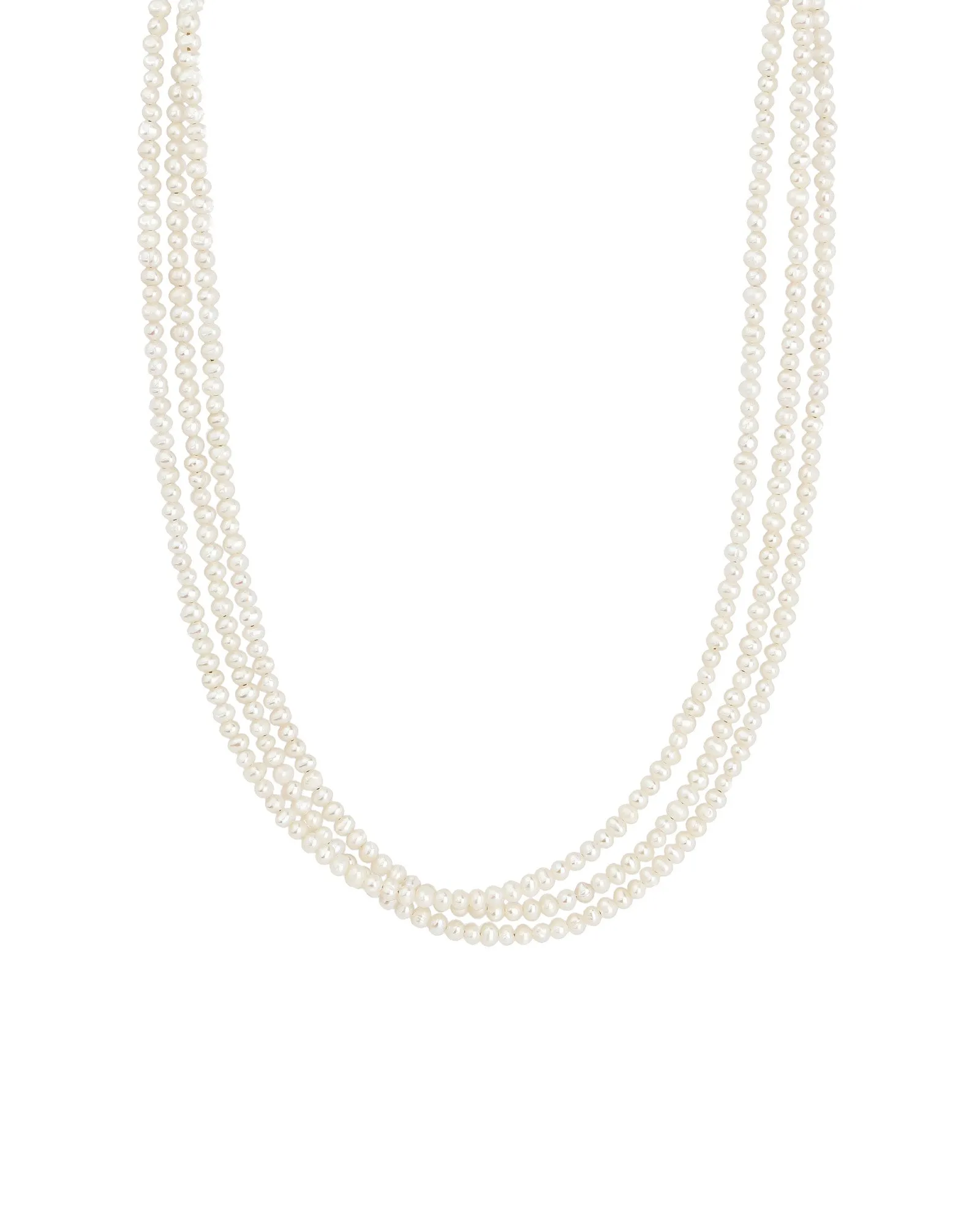 3 Row Pearl Necklace