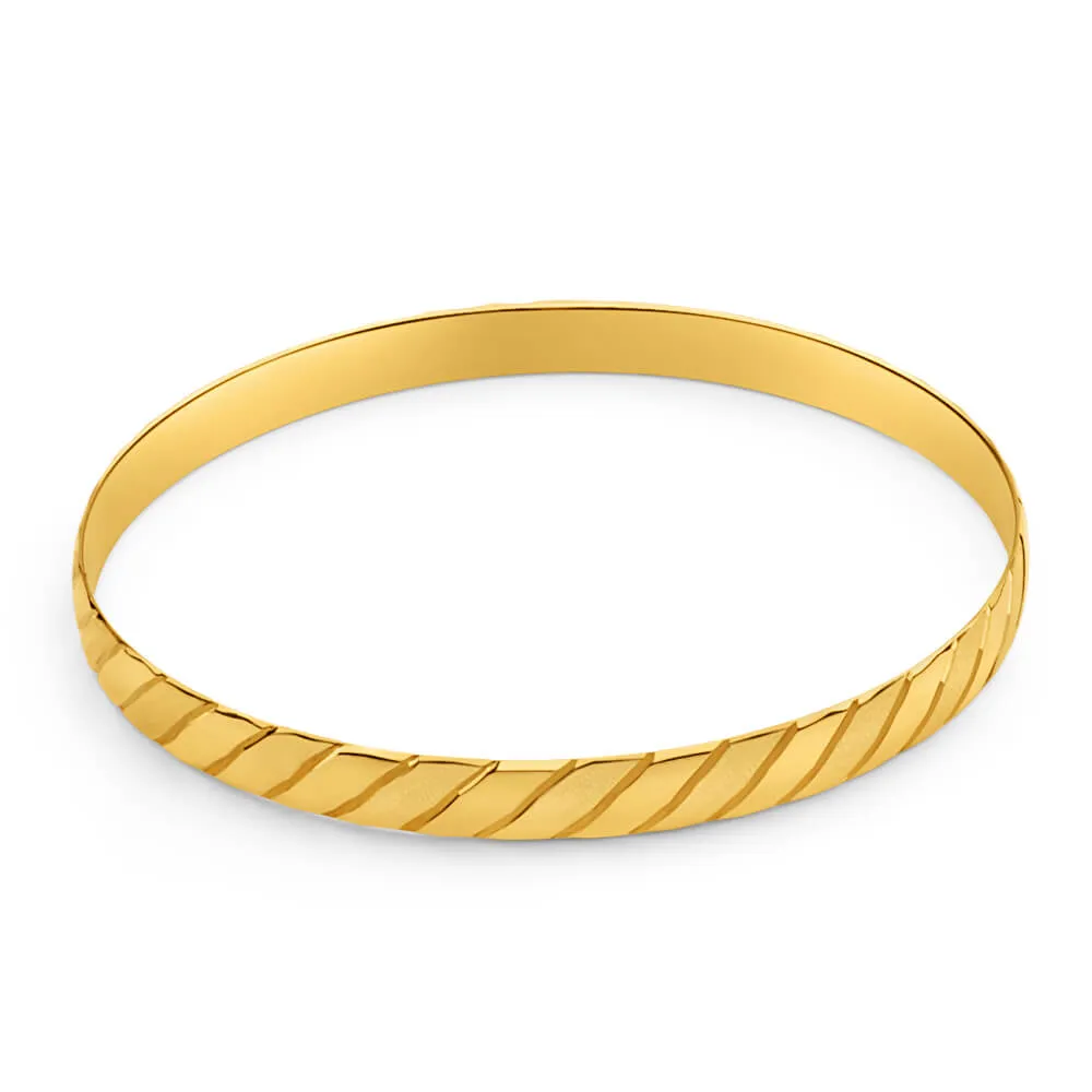 9ct Yellow Gold Divine Bangle