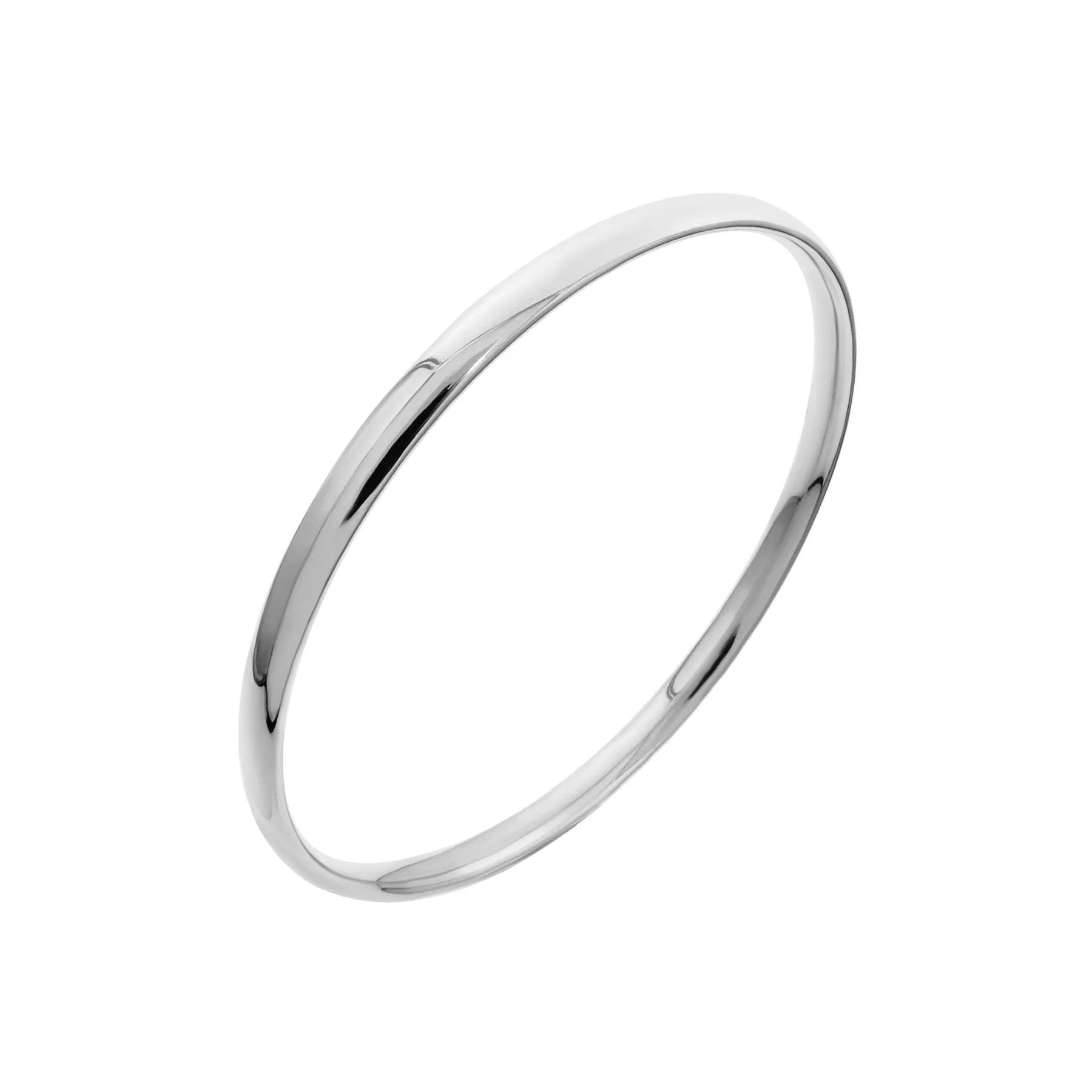 9K Gold Silver Filled Wide 4.5mm Bangle - 20728205