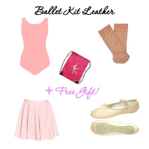 A Large Ballet Leather Starter Kit Pink or Black only - Size 32 to  Size 40