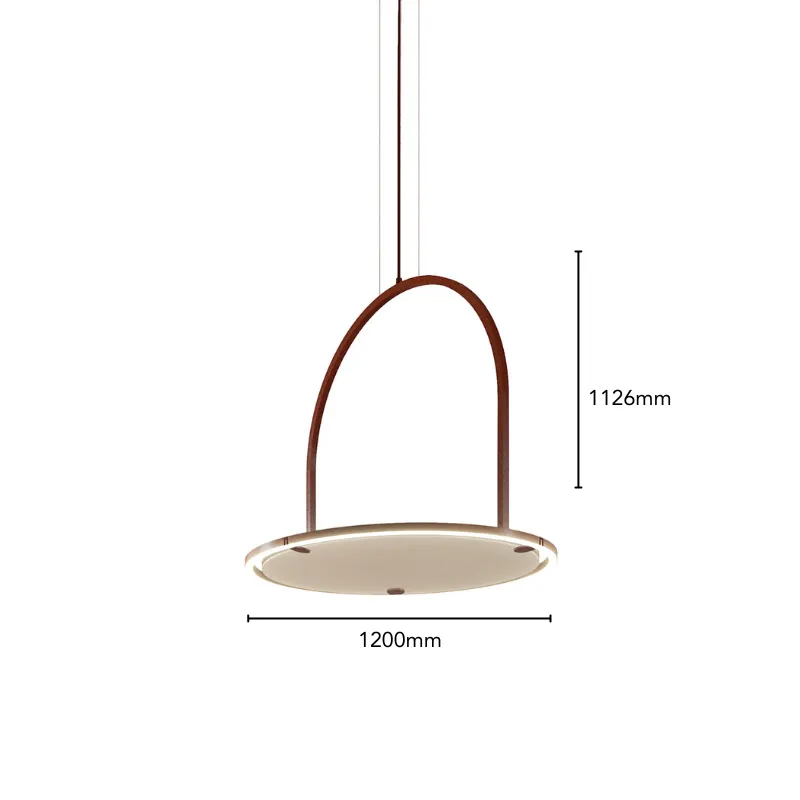 Acoustic U Hoop Pendant Light