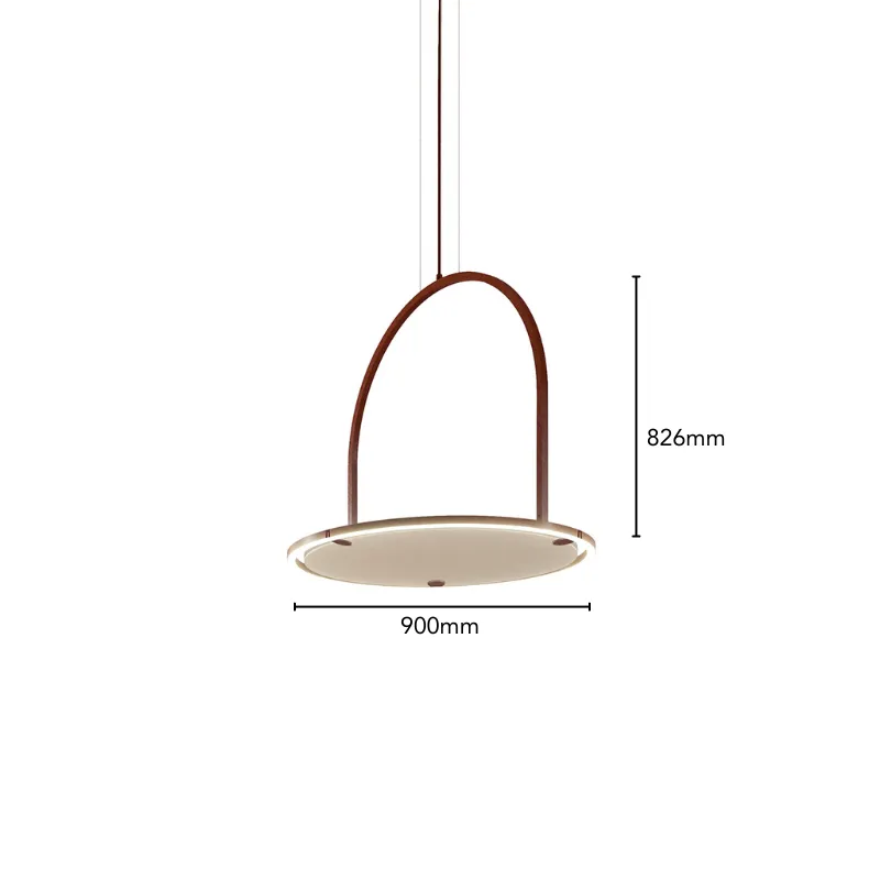 Acoustic U Hoop Pendant Light