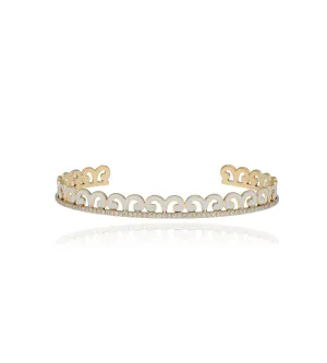 Alma Ivory Scroll Bangle