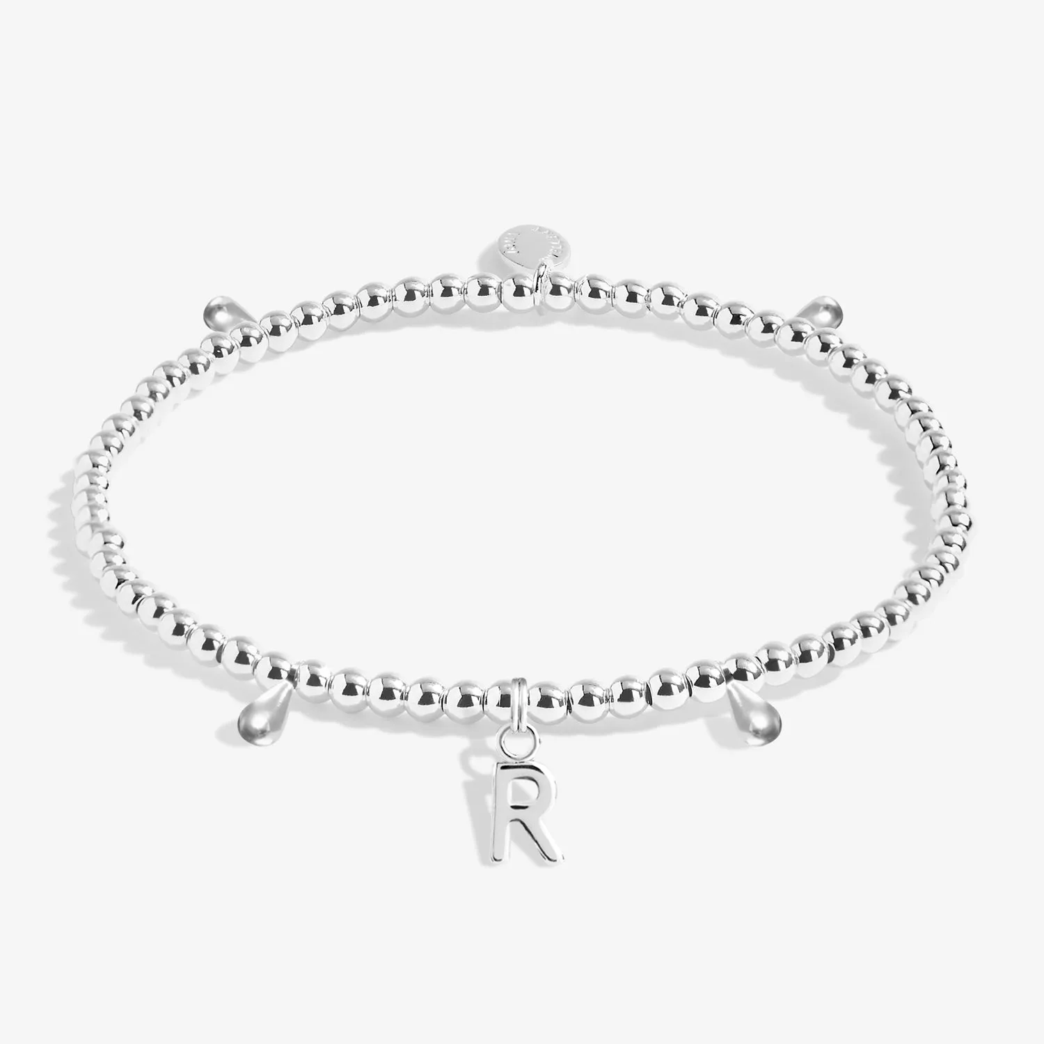 Alphabet A Little R Silver Plated Bracelet 7759