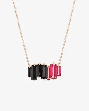 Amalfi Reborn Dark Red Ombre Stacker Pendant