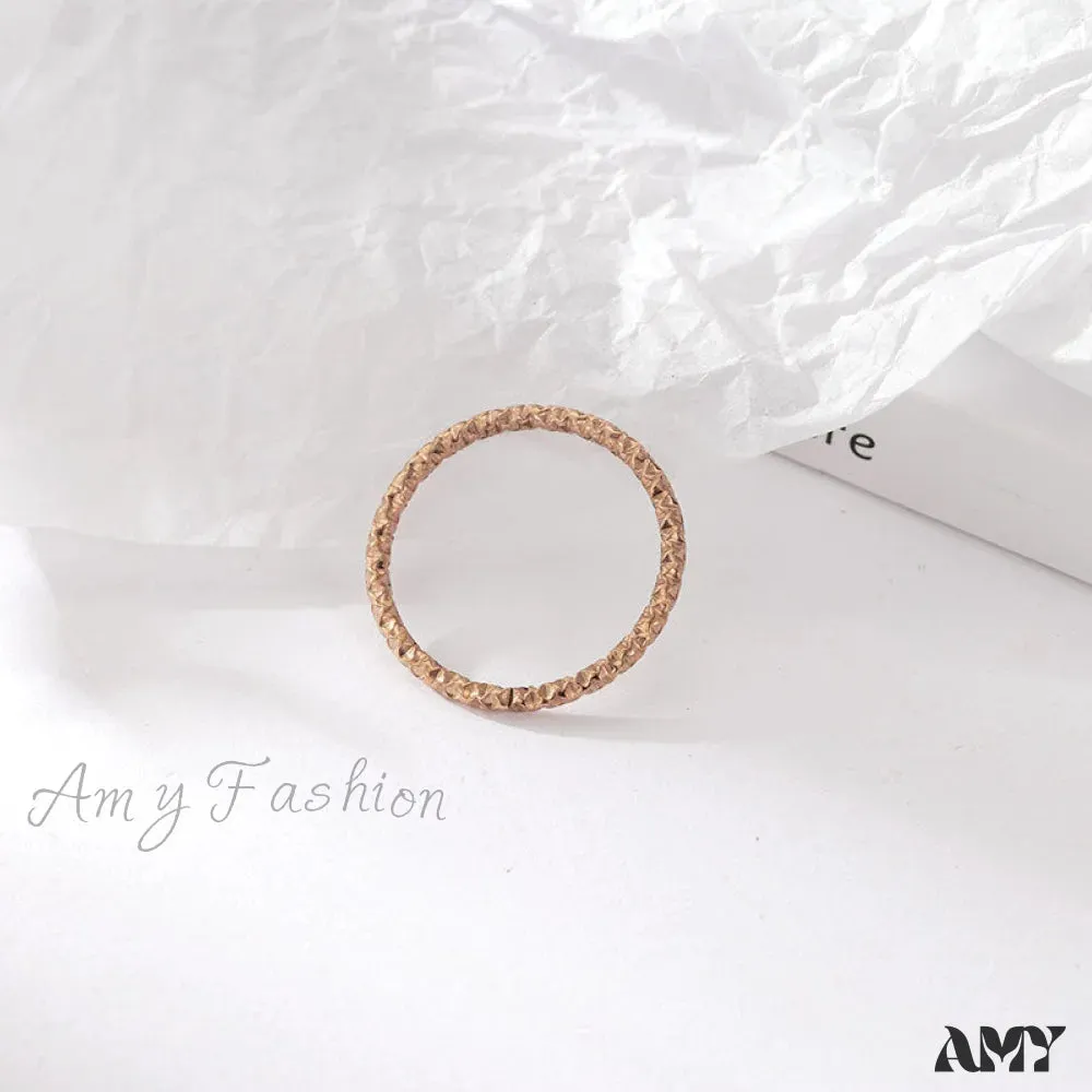 Amy Fashion - Custom Design Simple Three Pcs A Set Rings