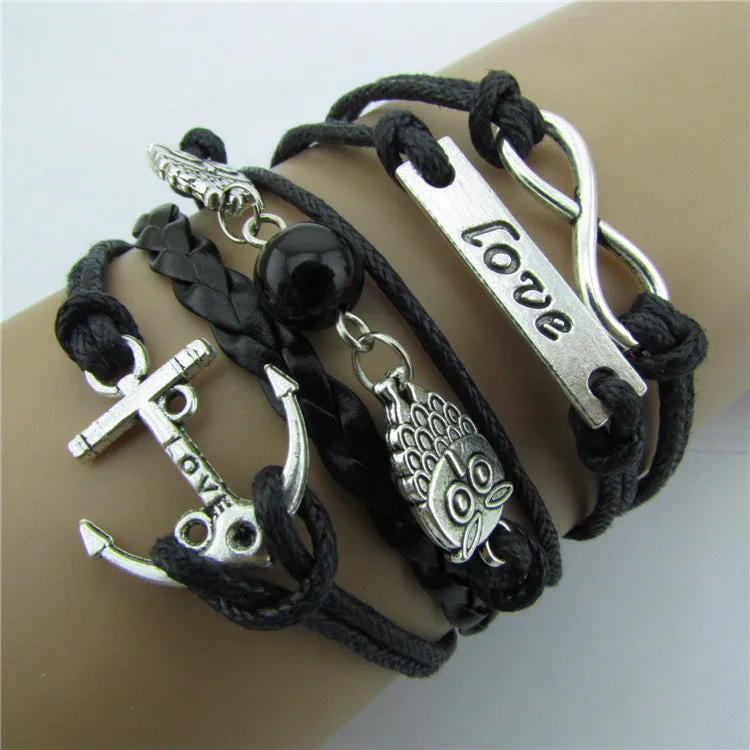 Anchor LOVE Owls Handmade Friendship Bracelets