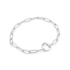 Ania Haie Silver Link Charm Chain Connector Bracelet B048-01H