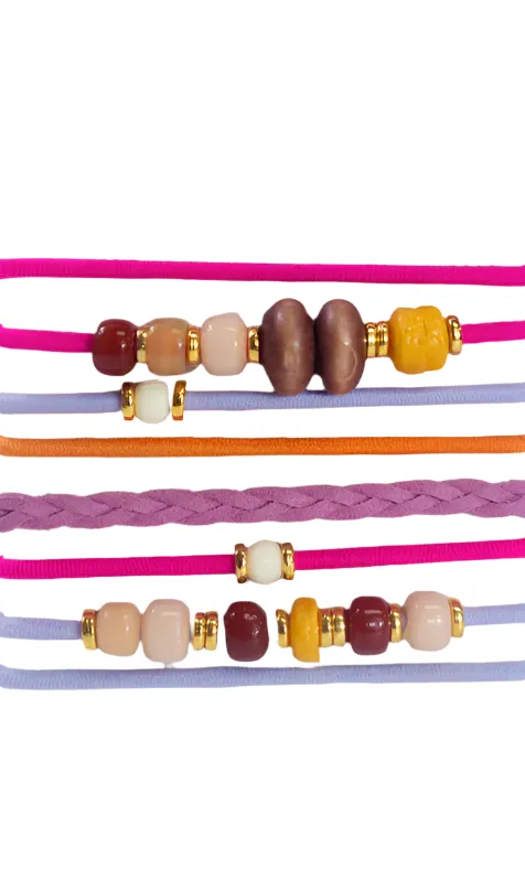 Aperol Set Bracelets / Hair Ties