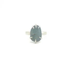 Aquamarine Freeform Vanity Ring