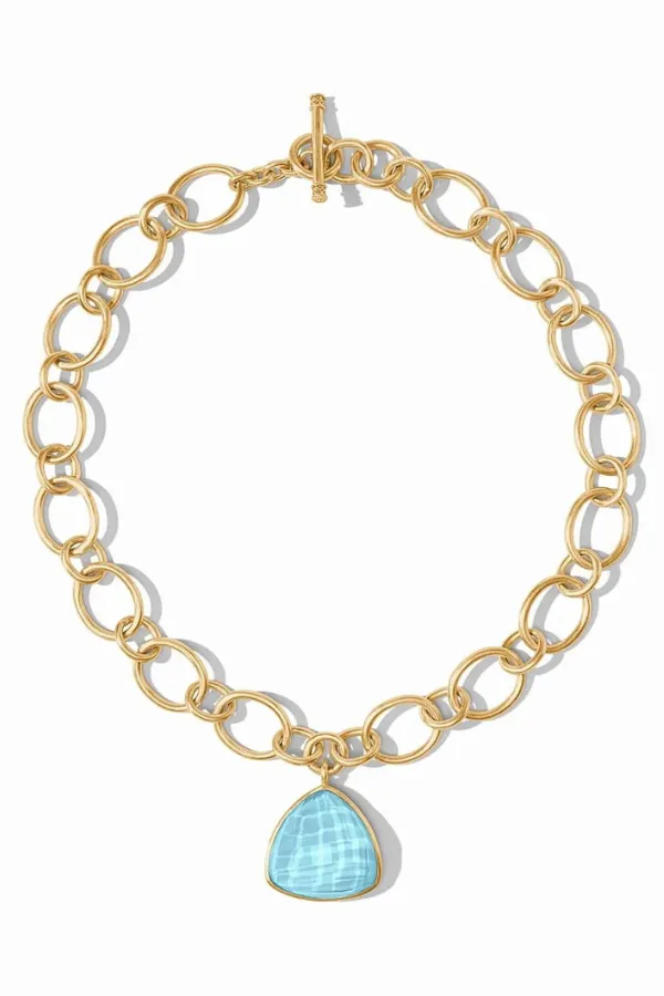 Aquitaine Statement Necklace - Capri Blue | Julie Vos