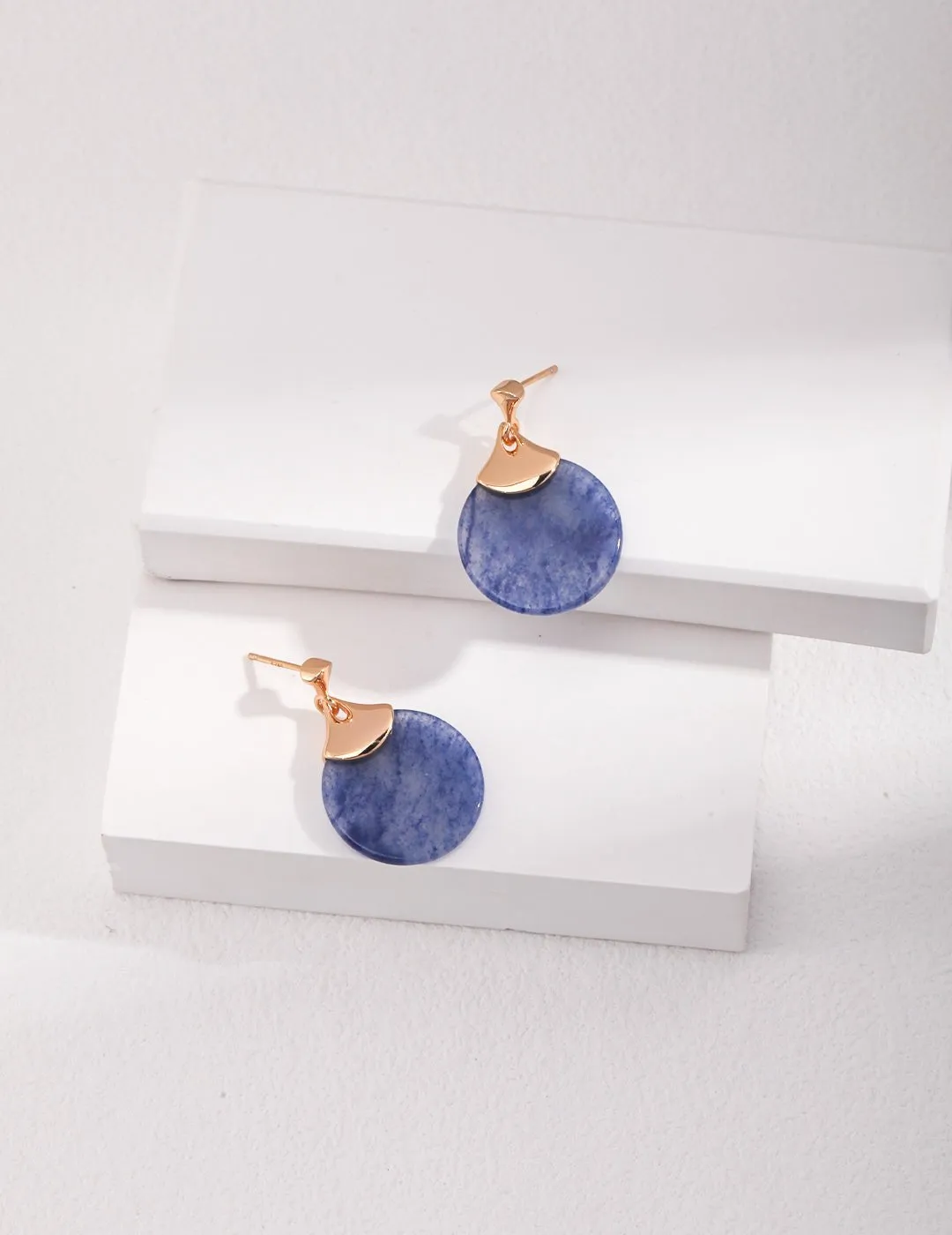 Blue Aventurine Drop Earrings