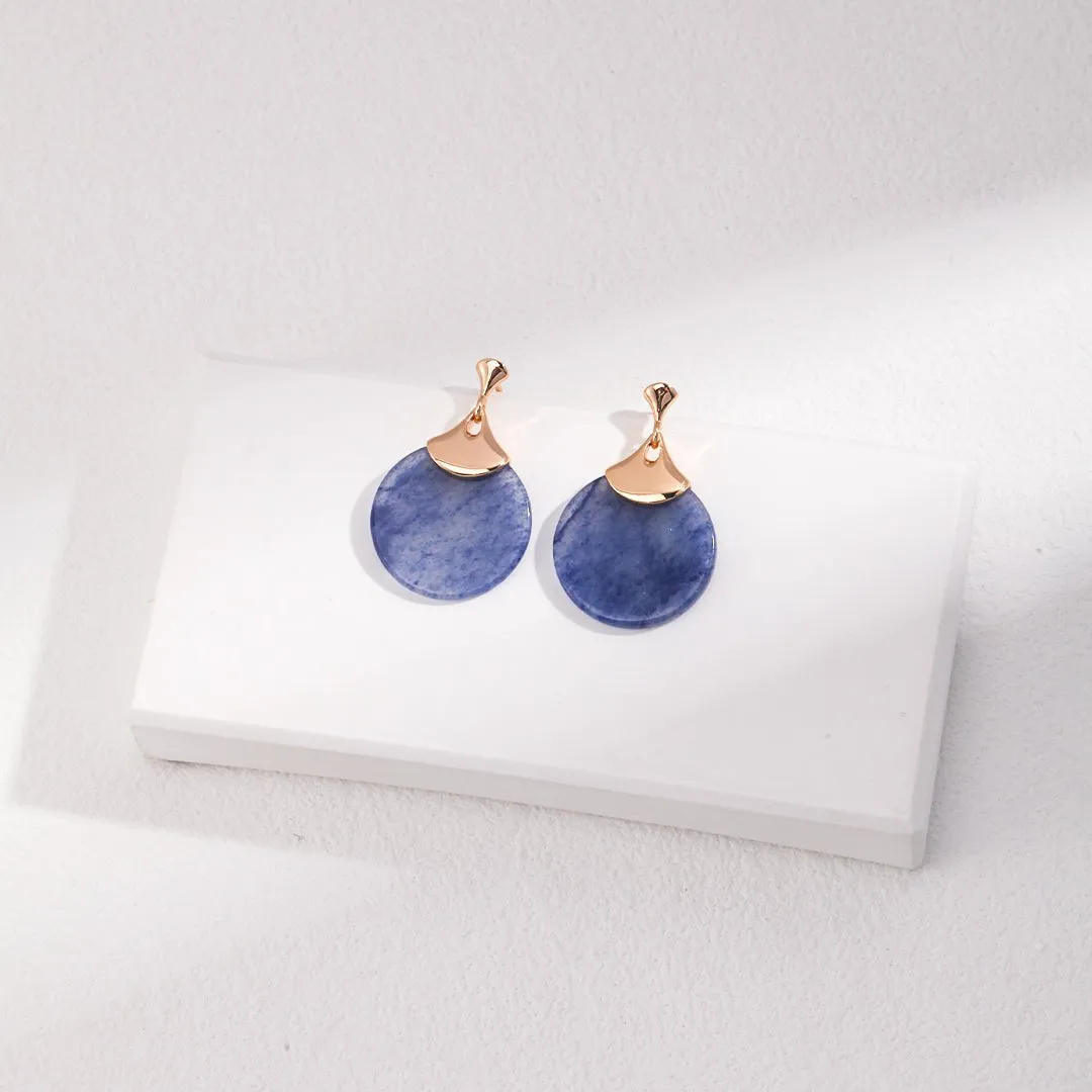 Blue Aventurine Drop Earrings