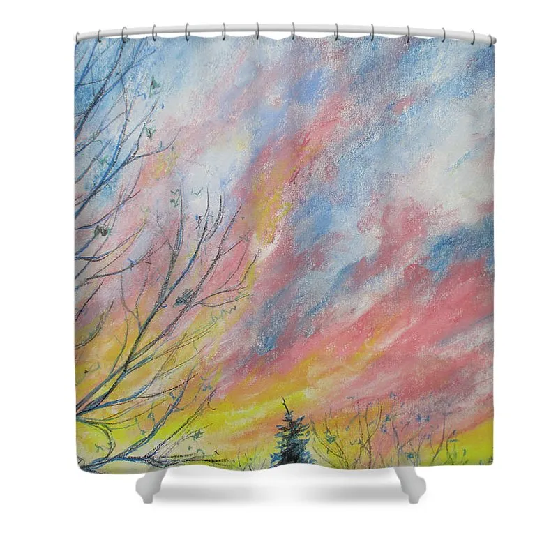 Blushing Boughs - Shower Curtain