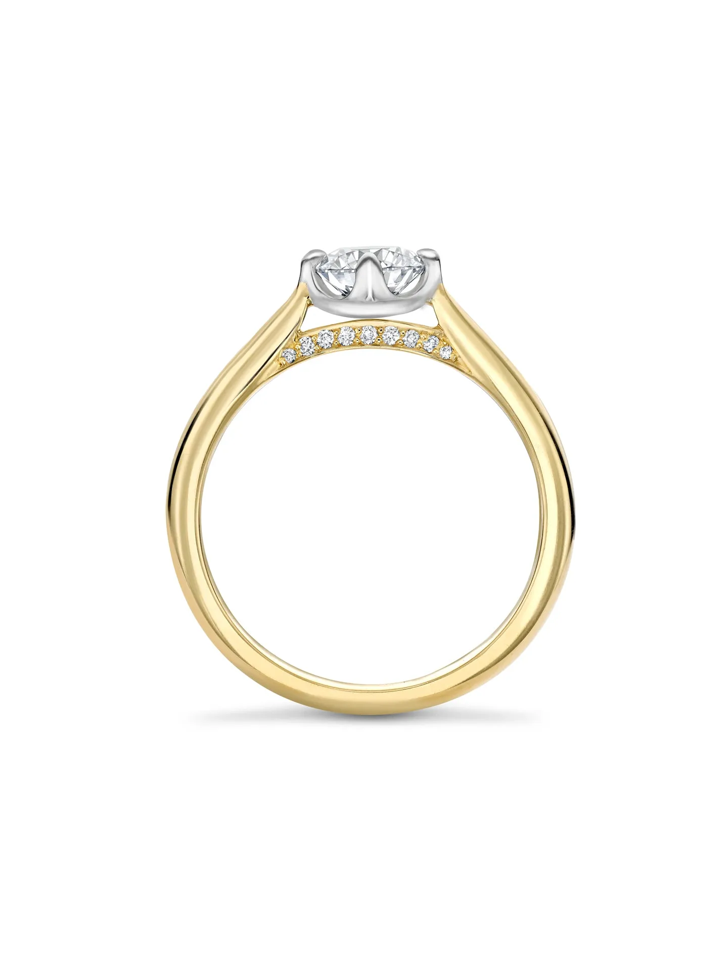 Boodles Brilliance Yellow Gold Diamond Engagement Ring 0.7 Carat