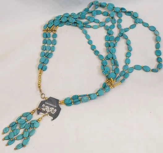 Bradlee -- Women's 2Pc. Necklace Set -- Turquoise