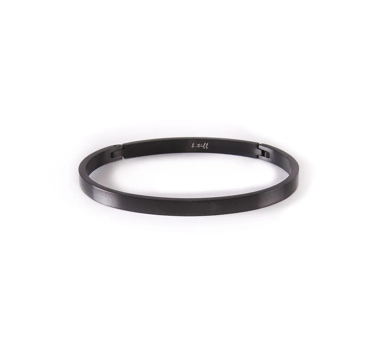 B.Tiff Plain Bracelet in Black