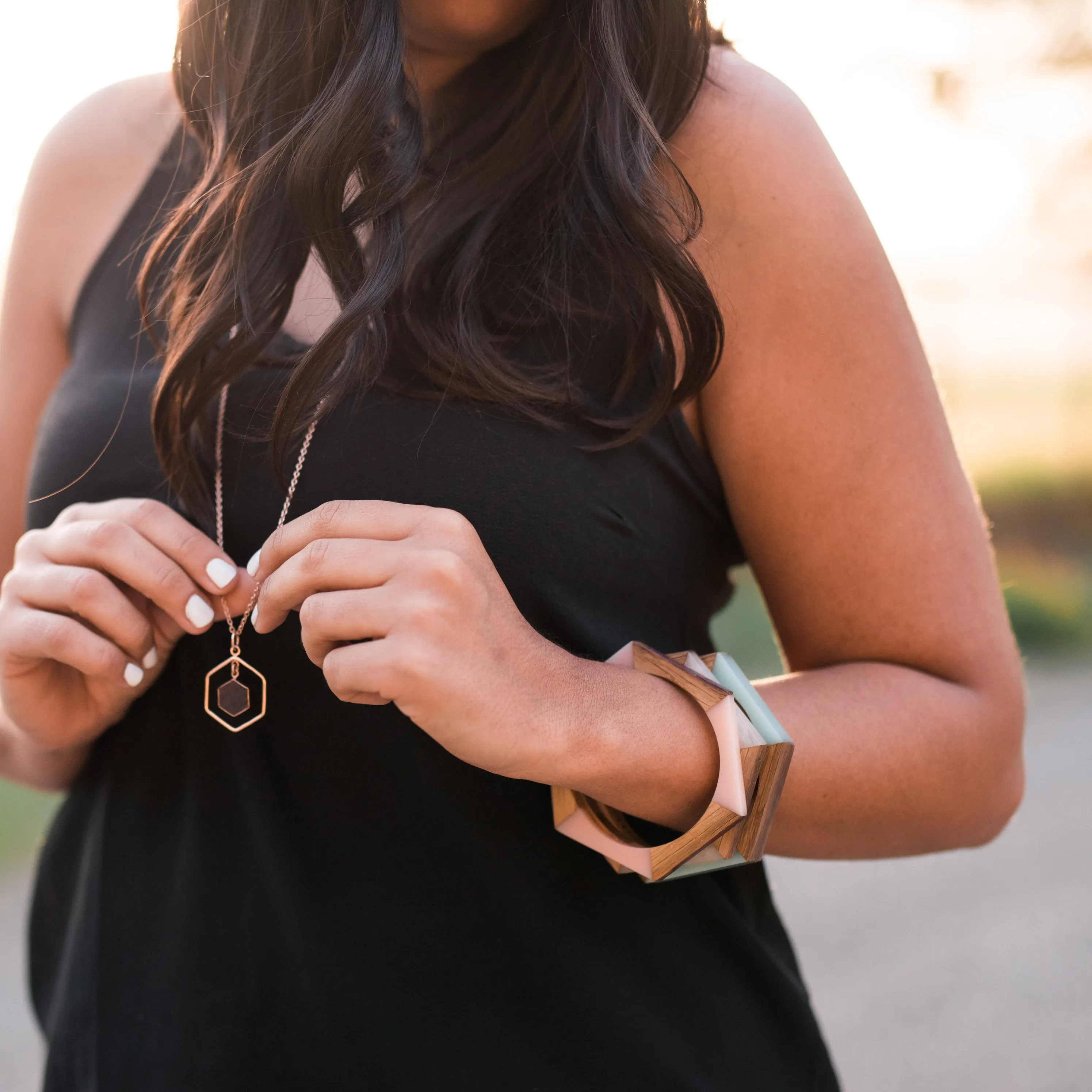 California Sunrise Barrel Bracelet Set