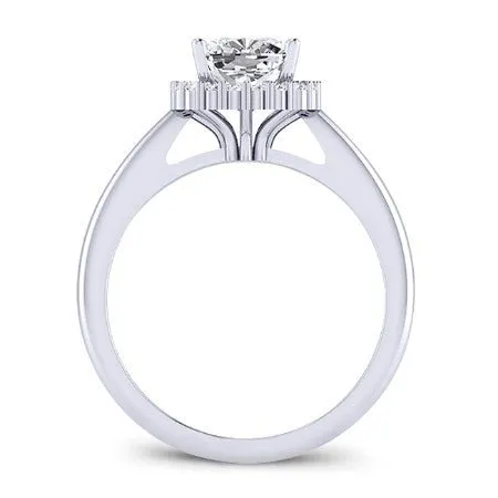 Callalily - Cushion Moissanite Engagement Ring