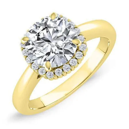 Callalily - Cushion Moissanite Engagement Ring