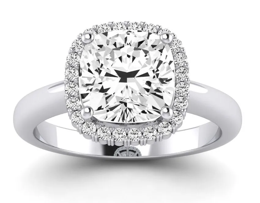 Callalily - Cushion Moissanite Engagement Ring