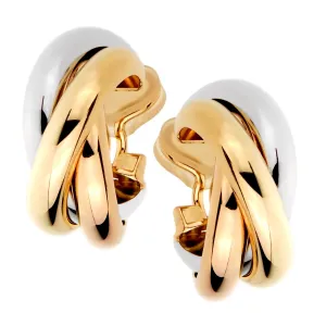 Cartier Trinity Gold Hoop Earrings