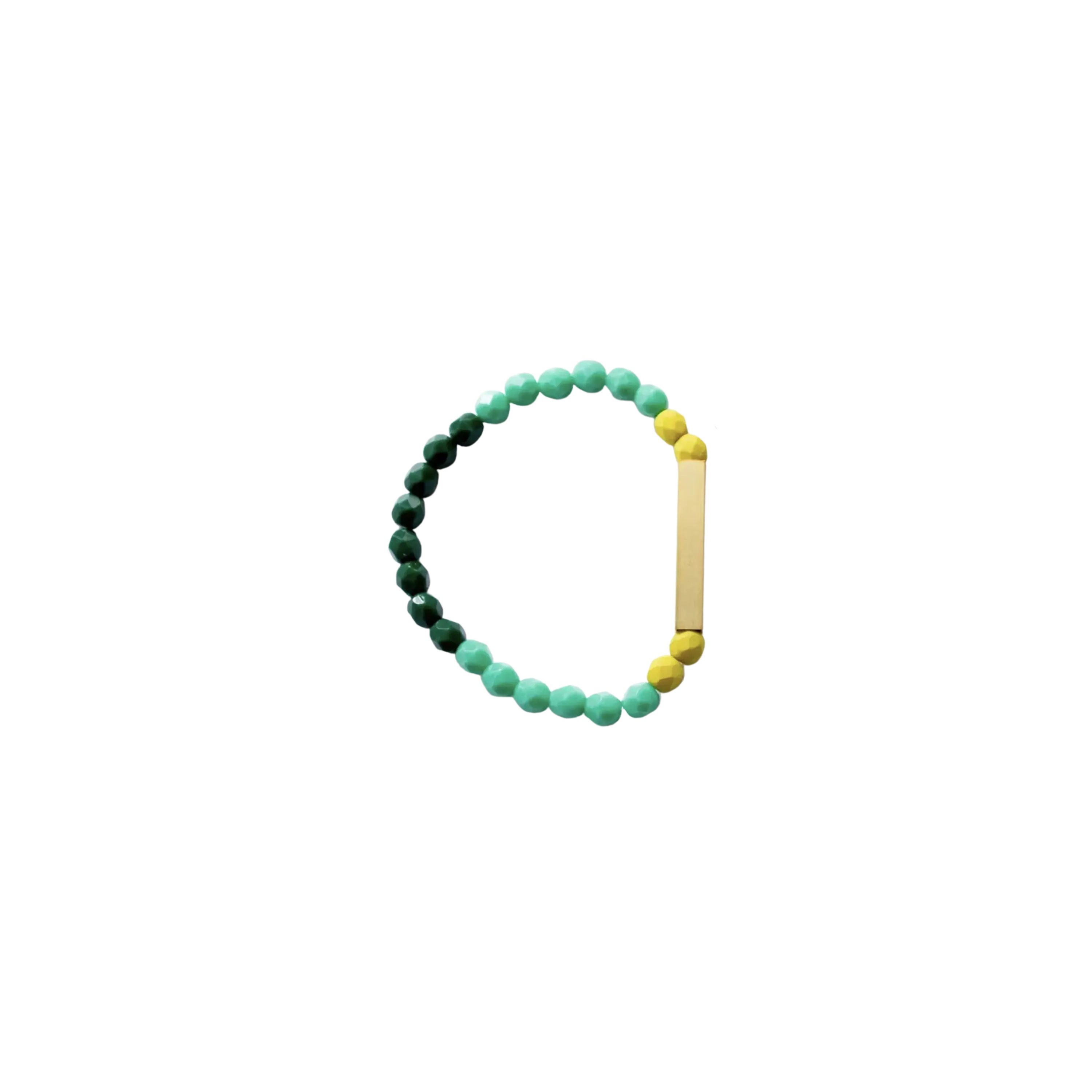 Colorful Bead   Brass Bracelet