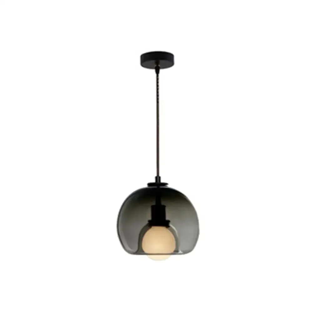 Contemporary Minimalist Glass Globe Pendant Light - Indoor Hanging Lamp