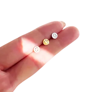 Dainty Little Tiny Things Happy & Sad Smileys Earrings