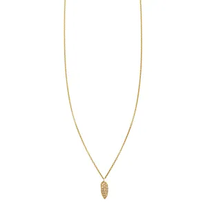 Diamond & Gold Chip Necklace