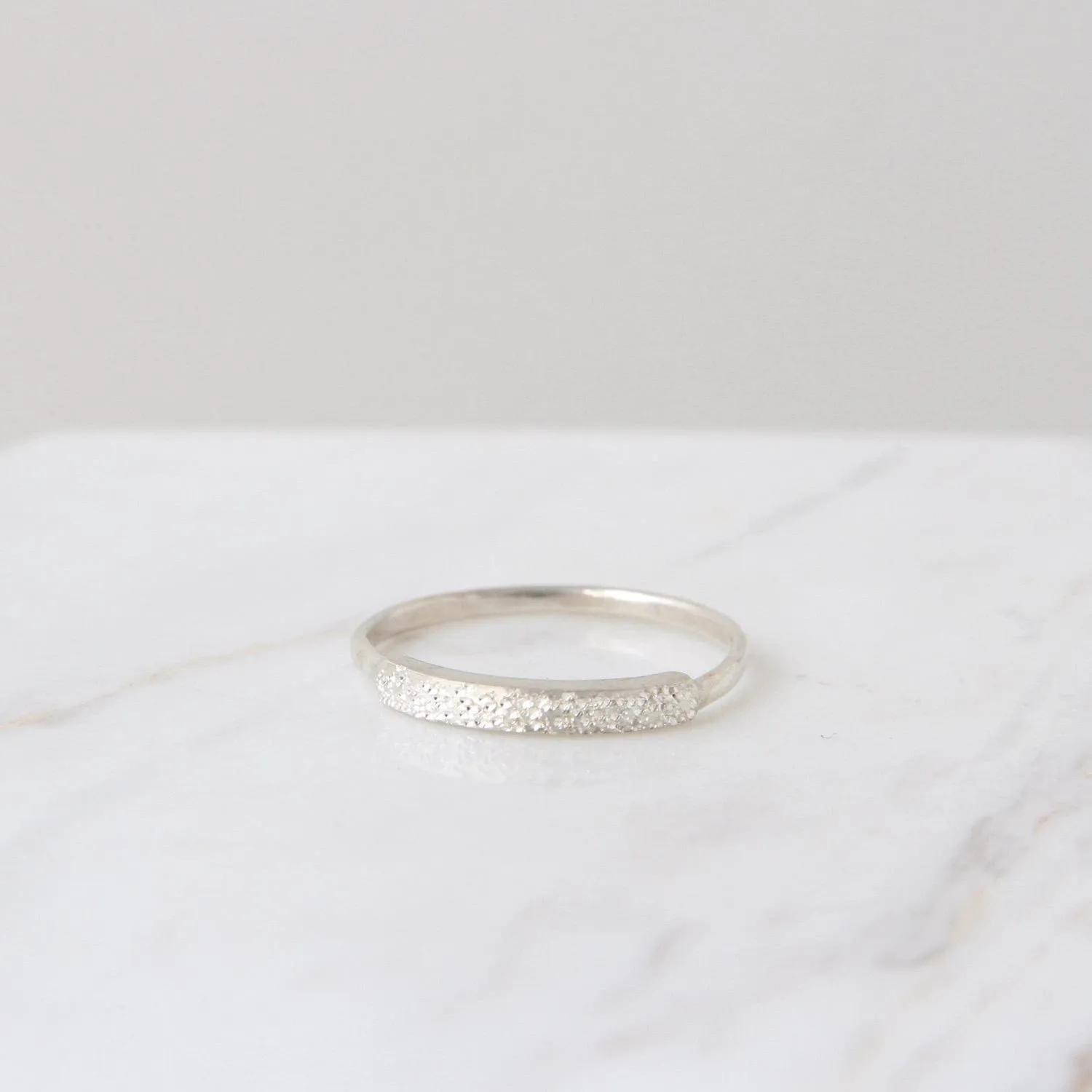 Diamond Dusted Narrow Ring