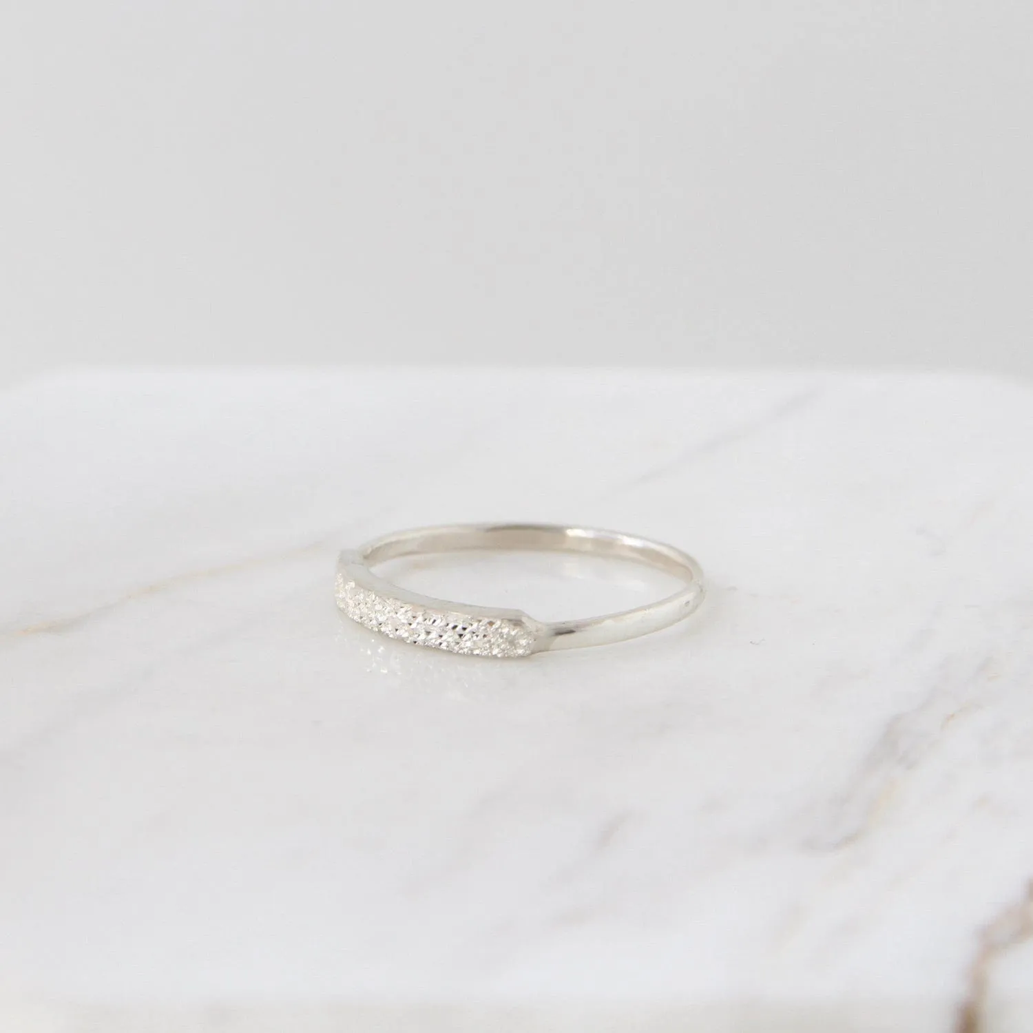 Diamond Dusted Narrow Ring