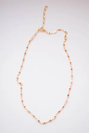 Diamond Linked Gold Accent Necklace