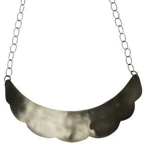 Dora Scalloped Necklace, Silver