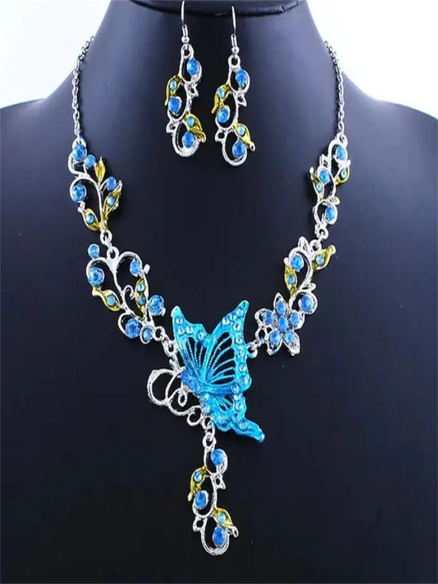 Embellished Butterfly Necklace