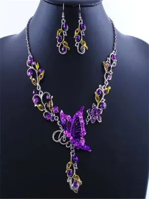 Embellished Butterfly Necklace