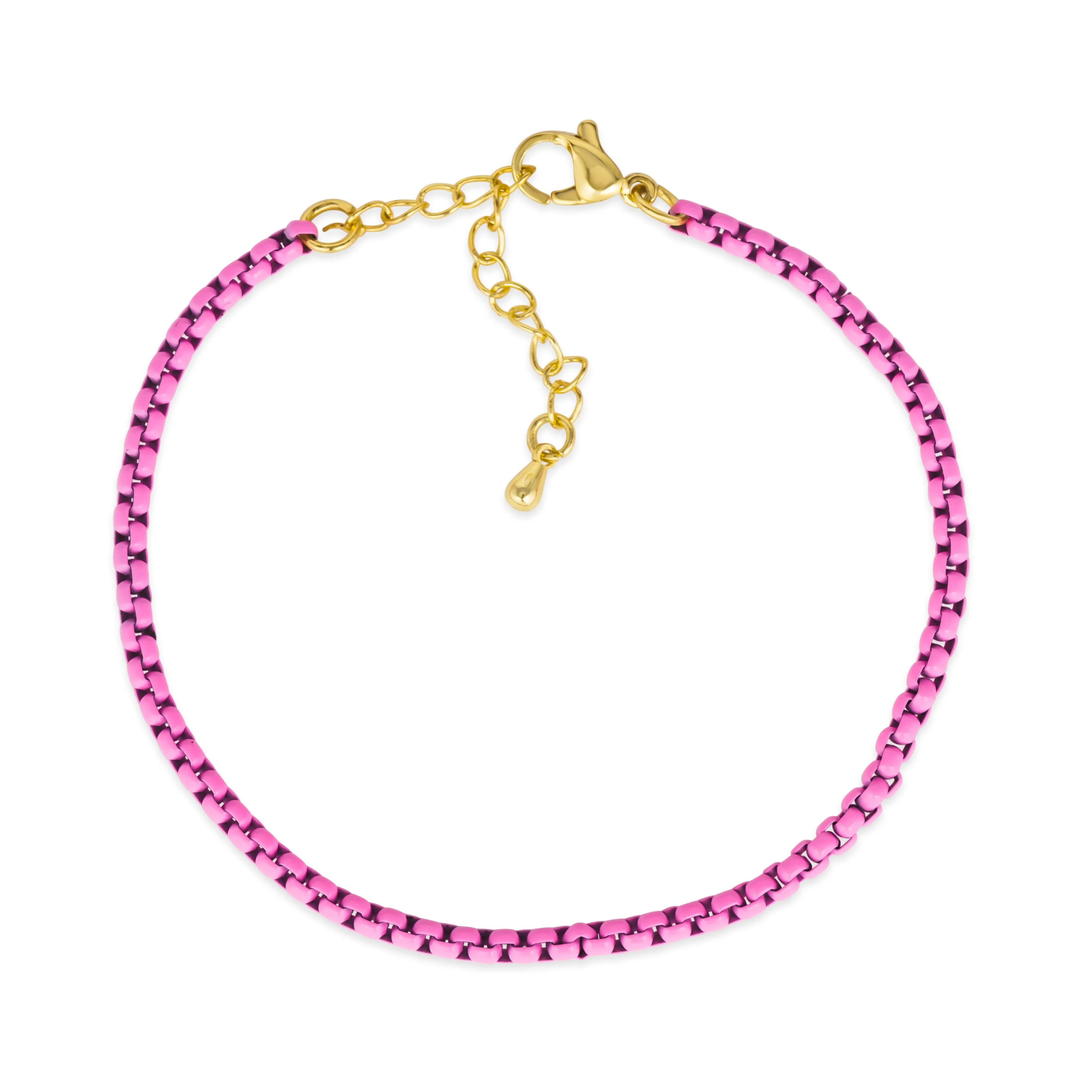 Enamel Link Chain Bracelet