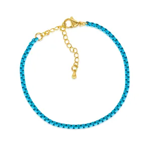 Enamel Link Chain Bracelet