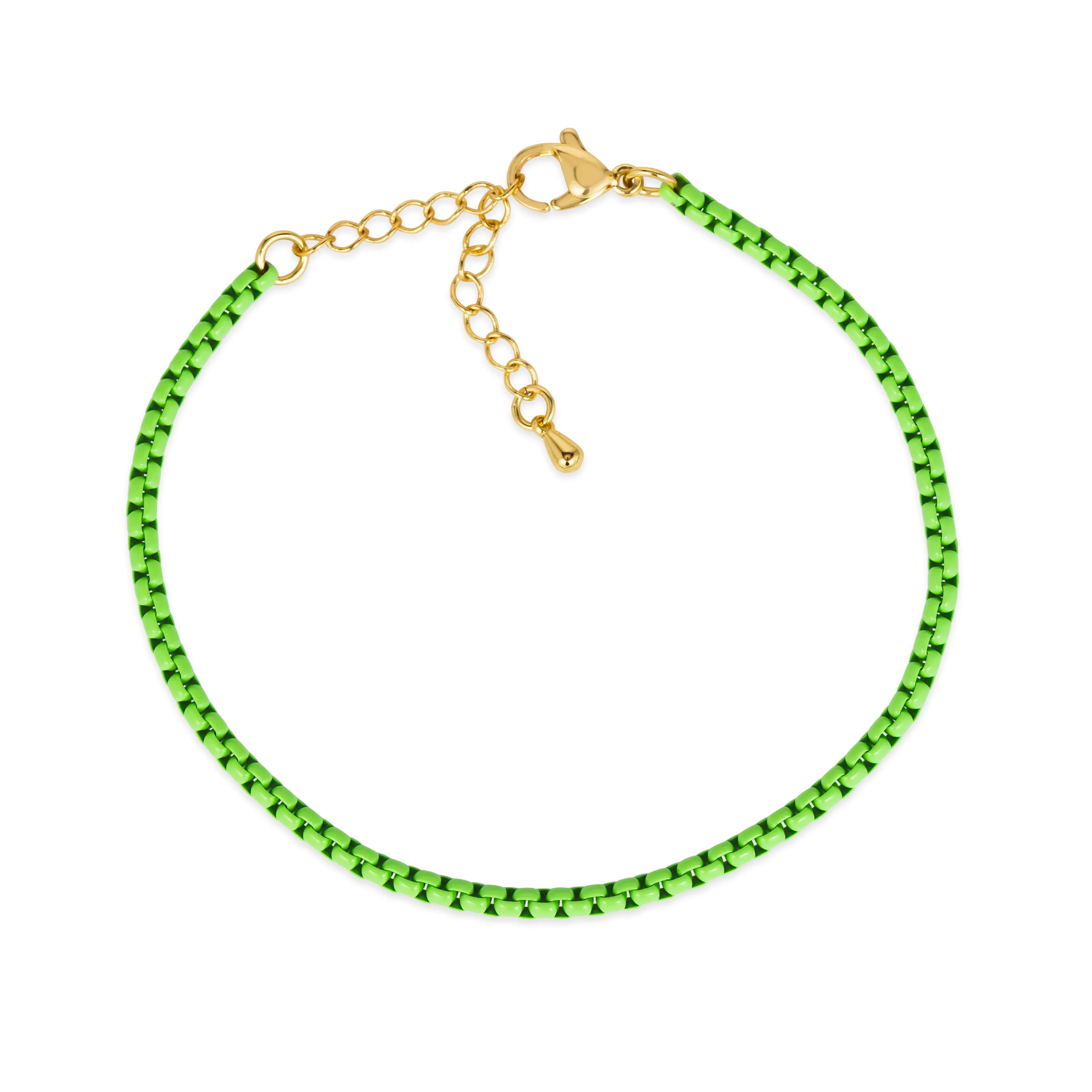 Enamel Link Chain Bracelet