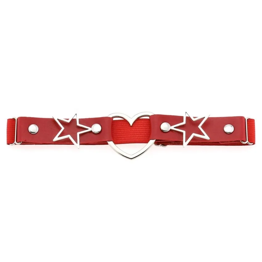 Fashion Leg Strap Belt Of Heart And Star / Rock Style / Thigh Harness Accessories