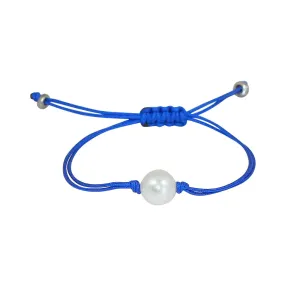 Freshwater Pearl Splash Bracelet in Royal Blue