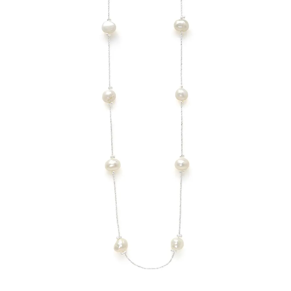 Freshwater Pearl Station Necklace