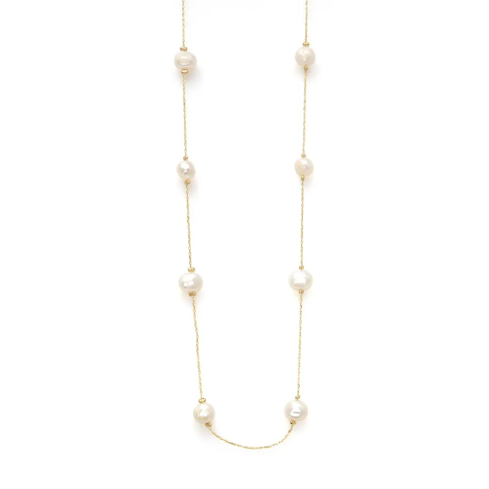 Freshwater Pearl Station Necklace