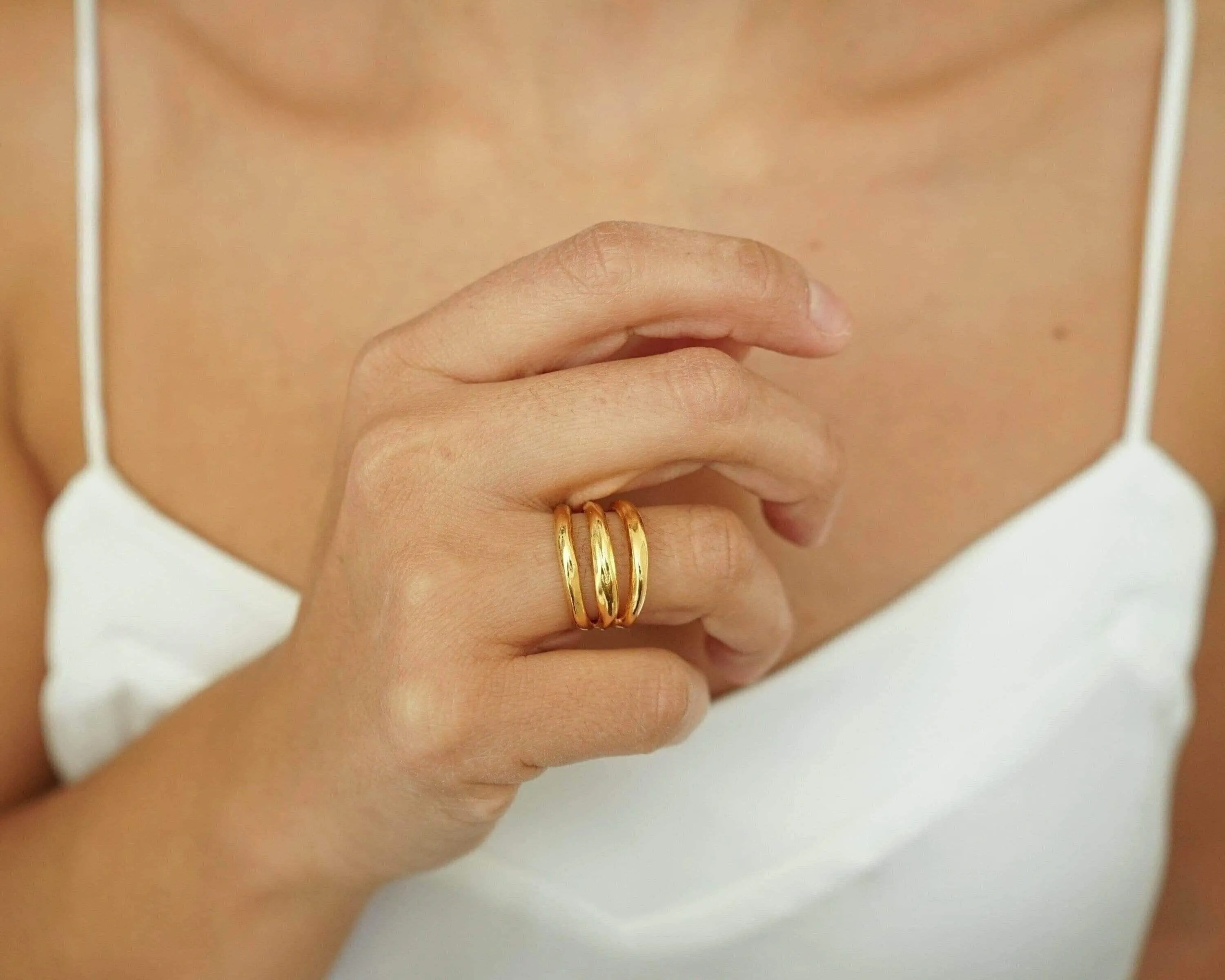 Gold Lines Ring