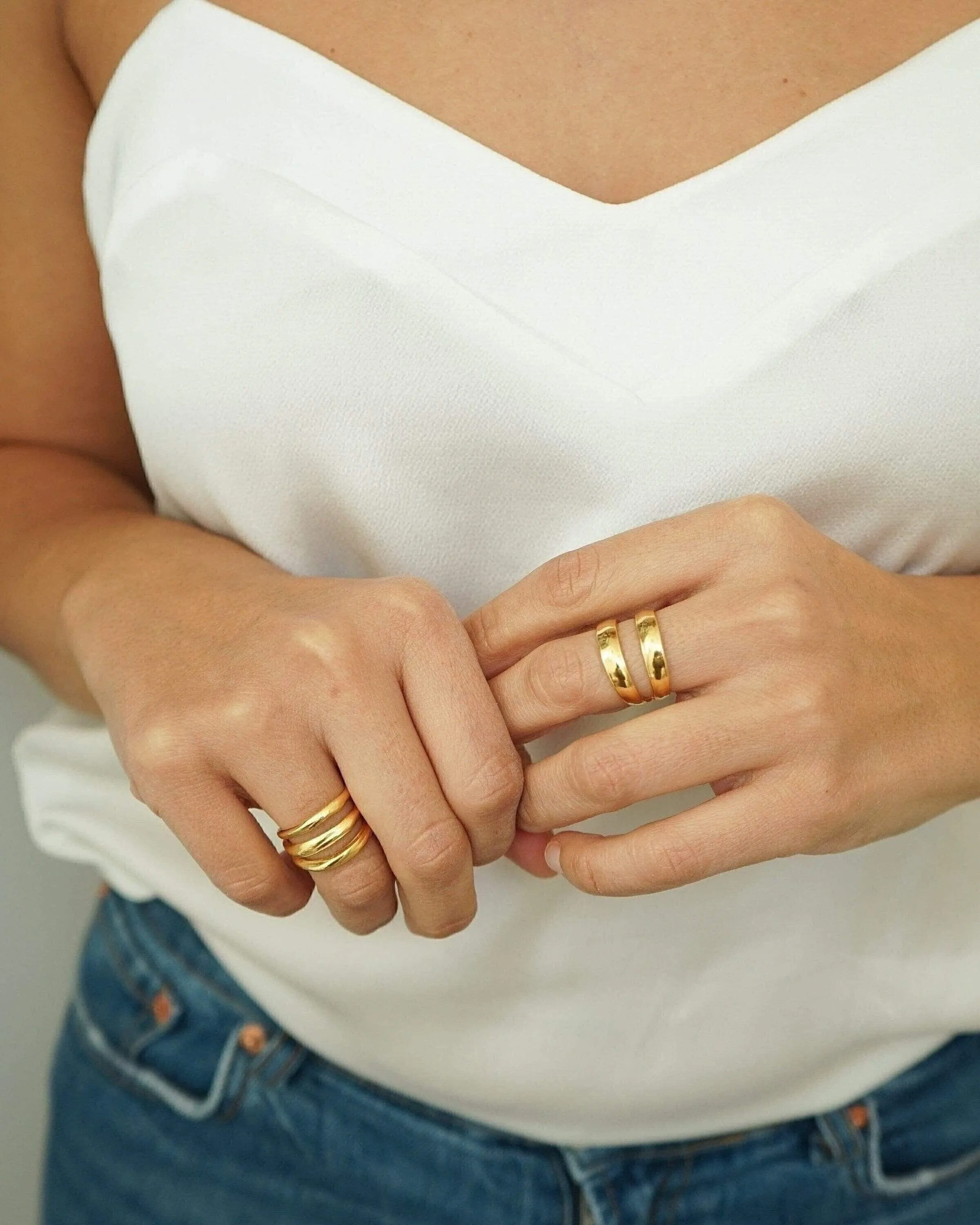 Gold Lines Ring