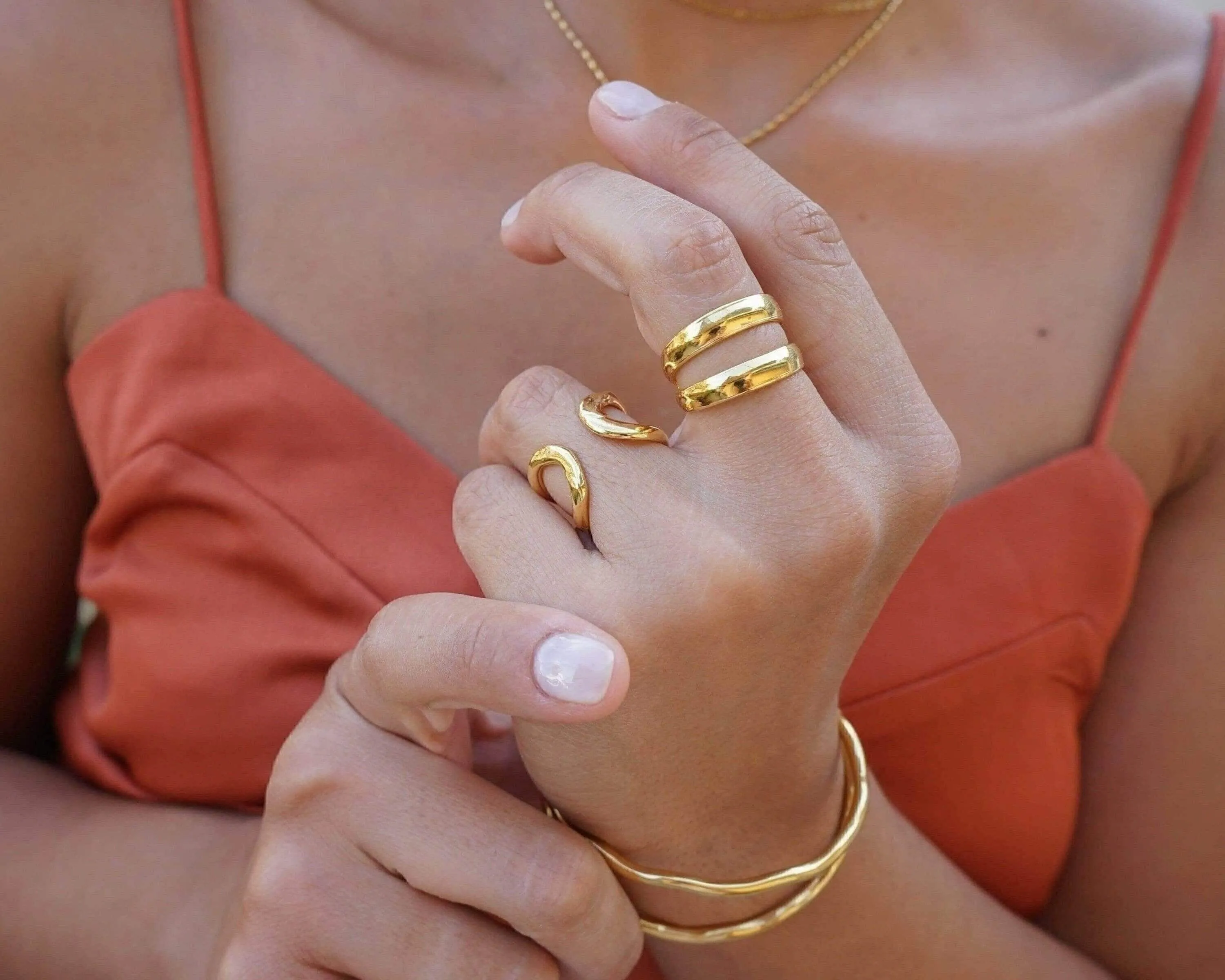 Gold Lines Ring