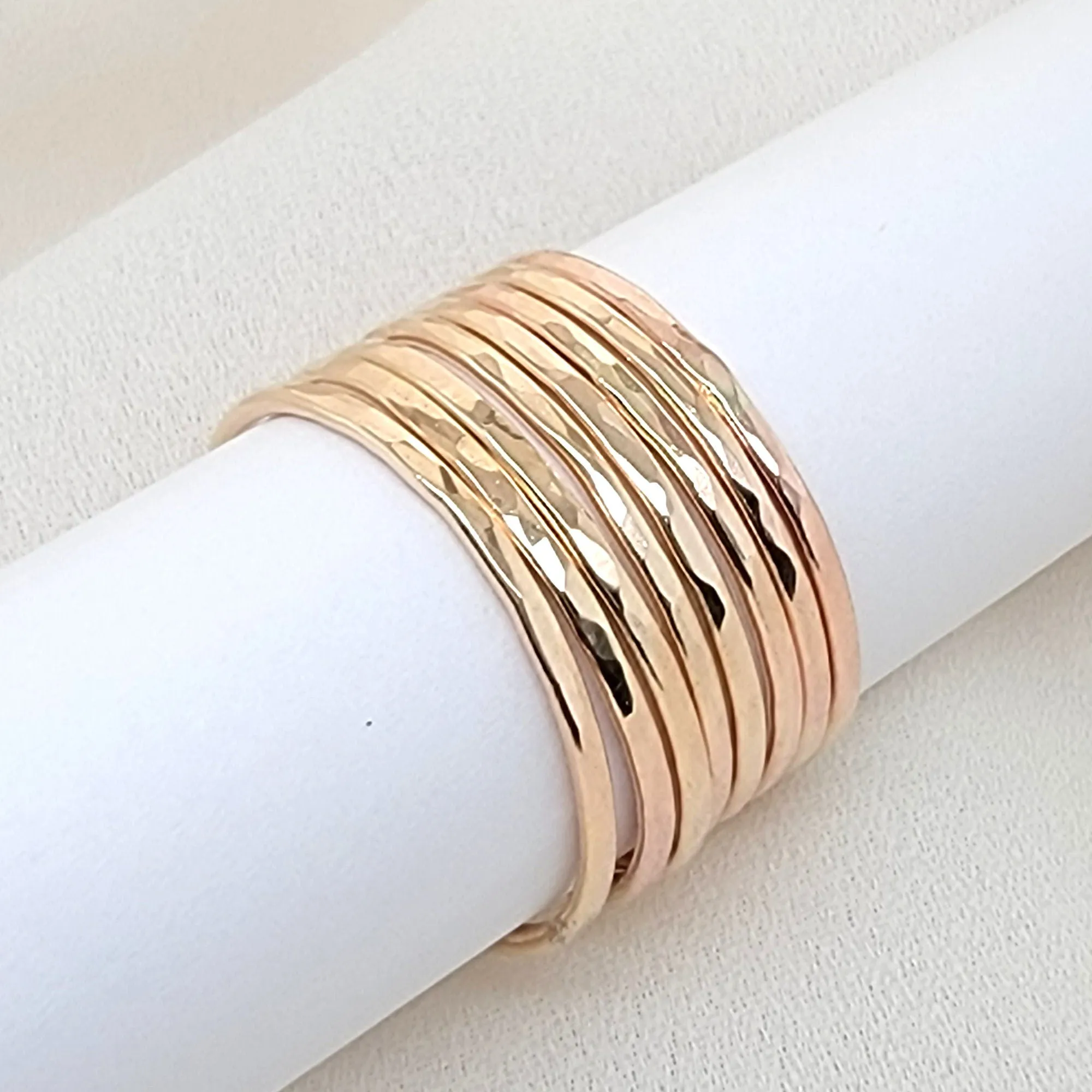 Hammered Stacking Rings - CG474R.