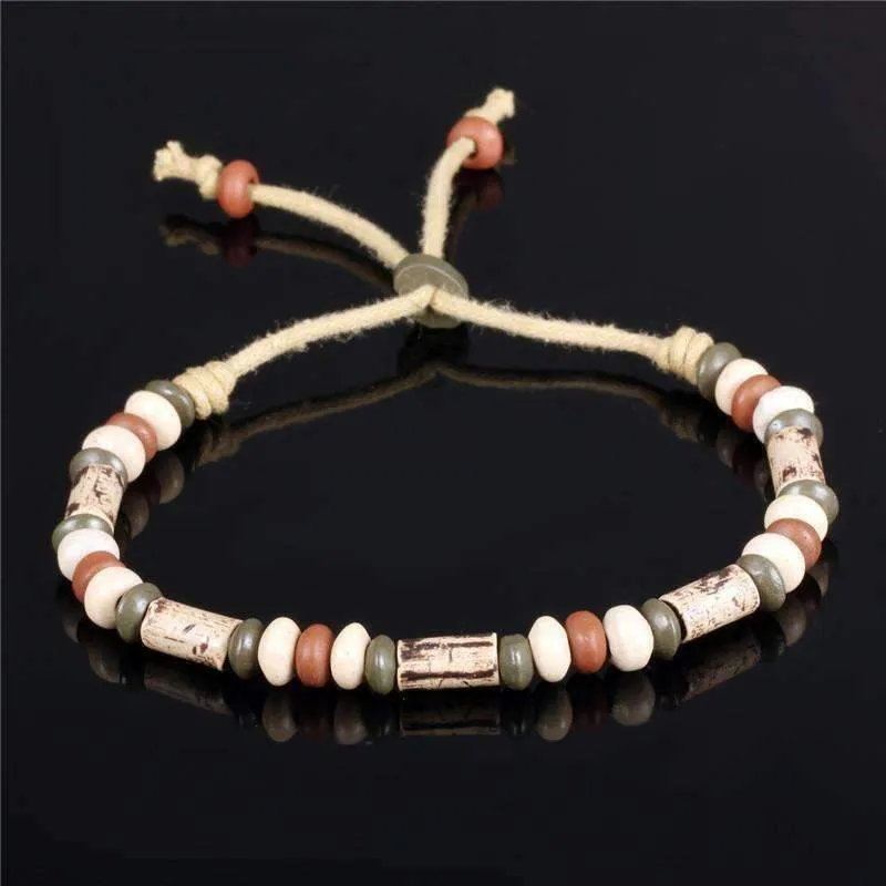 Handmade Beaded Ceramic Clay Bracelet